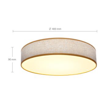 Brilagi - LED Stmívatelné stropní svítidlo CARMEN LED/48W/230V 3000-6500K pr. 40 cm + dálkové ovládání