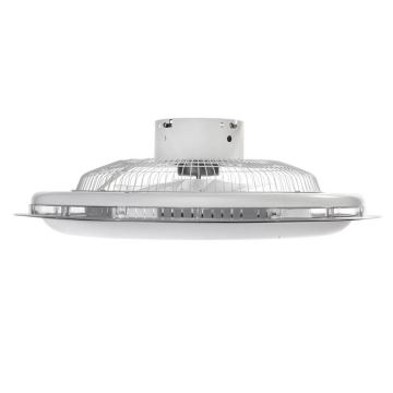 Brilagi - LED Stmívatelné stropní svítidlo s ventilátorem RONDA LED/65W/230V 3000-6500K stříbrná + dálkové ovládání