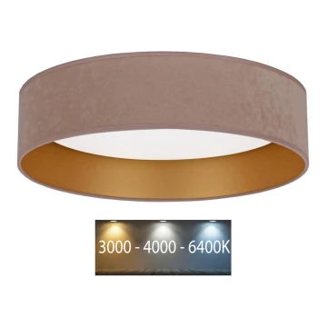 Brilagi - LED Stropní svítidlo VELVET LED/24W/230V pr. 40 cm 3000/4000/6400K béžová/zlatá