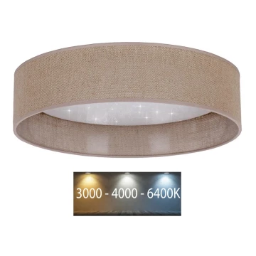 Brilagi - LED Stropní svítidlo VELVET STAR LED/36W/230V pr. 55 cm 3000K/4000K/6400K hnědá