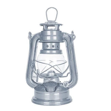 Brilagi - Petrolejová lampa LANTERN 19 cm stříbrná