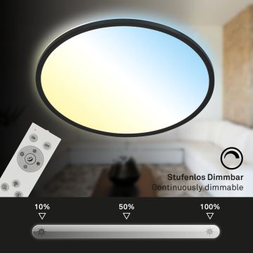 Brilo - LED Stmívatelné stropní svítidlo SLIM LED/31W/230V 2700-6500K + dálkové ovládání