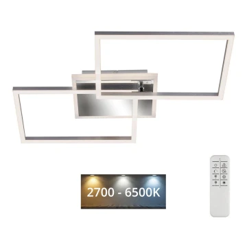 Brilo - LED Stmívatelný přisazený lustr FRAME 2xLED/20W/230V 2700-6500K + dálkové ovládání