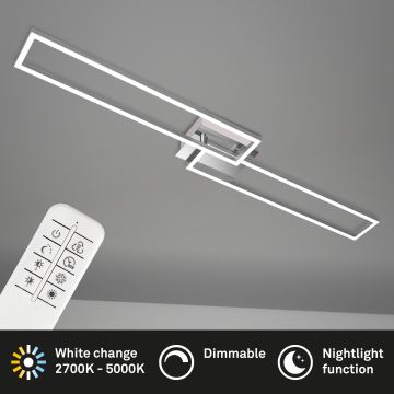 Brilo - LED Stmívatelný přisazený lustr FRAME 2xLED/20W/230V 2700-5000K + dálkové ovládání