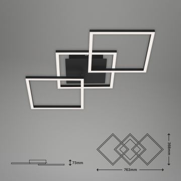 Brilo - LED Stmívatelný přisazený lustr FRAME LED/30W/230V