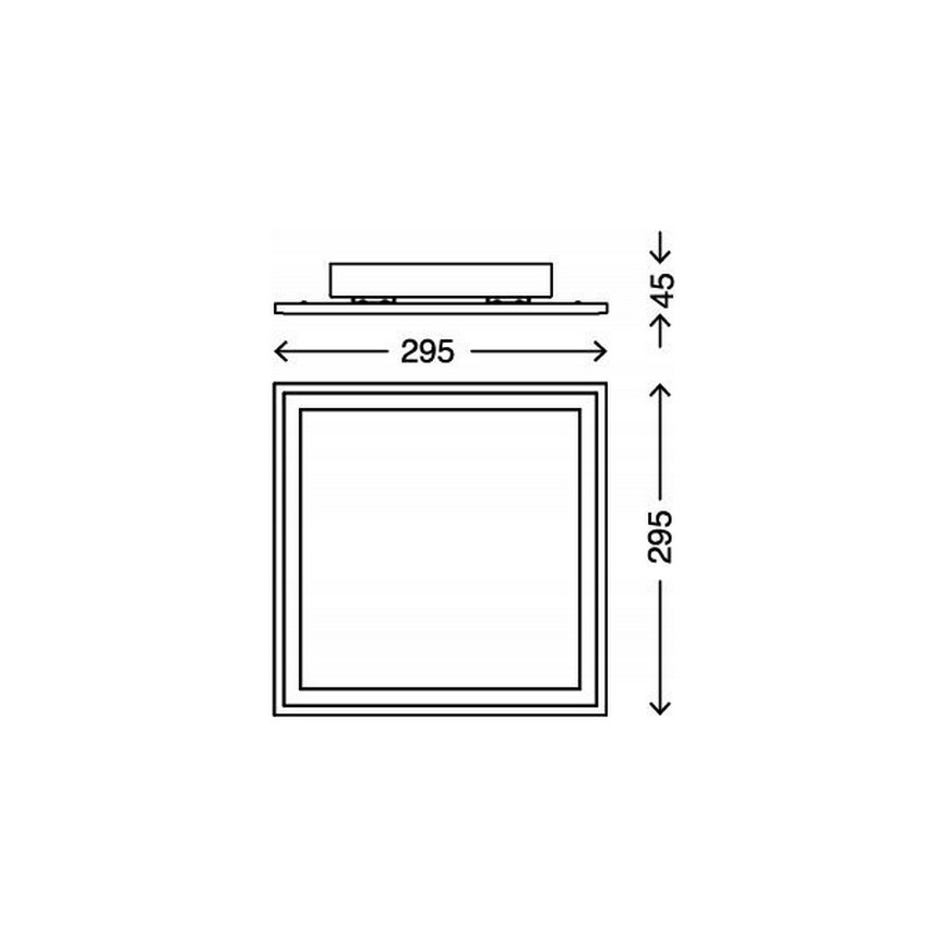 Briloner 3031-016 - LED RGBW Stmívatelné stropní svítidlo PIATTO LED/18W/230V 2700-6000K + dálkové ovládání