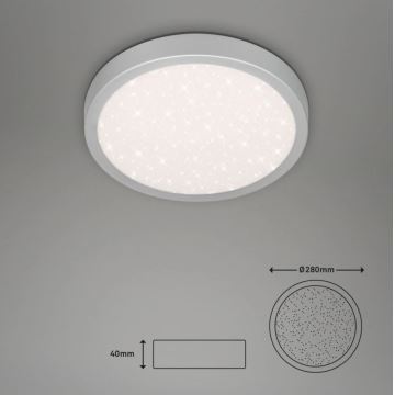 Briloner 3048-014 - LED Stropní svítidlo RUNA LED/18W/230V stříbrná