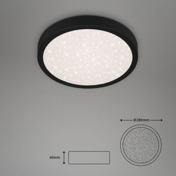 Briloner 3048-015 - LED Stropní svítidlo RUNA LED/18W/230V černá