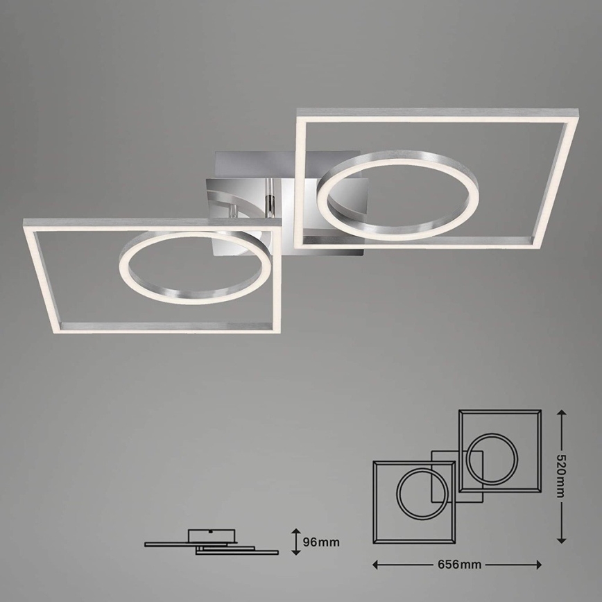 Briloner 3135-018 - LED Stmívatelné stropní svítidlo FRAME LED/43,8W/230V 3000K