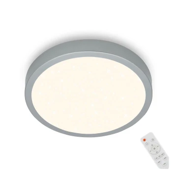 Briloner 3701-014 - LED Stmívatelné stropní svítidlo RUNA LED/18W/230V 2700-6500K stříbrná + dálkové ovládání