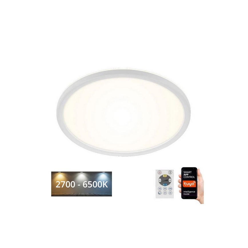 Briloner 7058-016 - LED Stmívatelné svítidlo SLIM LED/18W/230V 2700-6500K Wi-Fi Tuya + dálkové ovládání