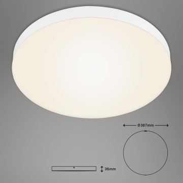 Briloner 7068-016 - LED Stropní svítidlo FLAME LED/24,5W/230V 3000K pr. 38 cm bílá