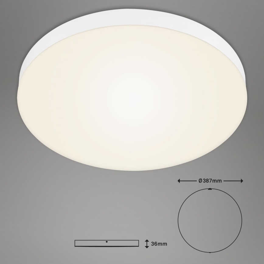 Briloner 7068-016 - LED Stropní svítidlo FLAME LED/24,5W/230V 3000K pr. 38 cm bílá