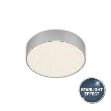 Briloner 7072-414 - LED Stropní svítidlo STAR SKY LED/11W/230V 4000K pr. 15 cm stříbrná