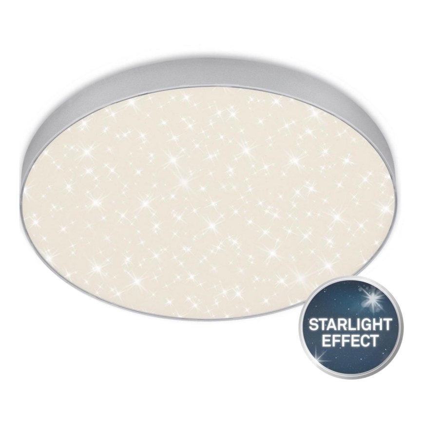 Briloner 7075-414 - LED Stropní svítidlo STAR SKY LED/24,5W/230V 4000K pr. 38 cm stříbrná