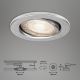 Briloner 7144-039 - Sada 3x LED Koupelnové podhledové svítidlo SLIDE 1xGU10/4W/230V IP23