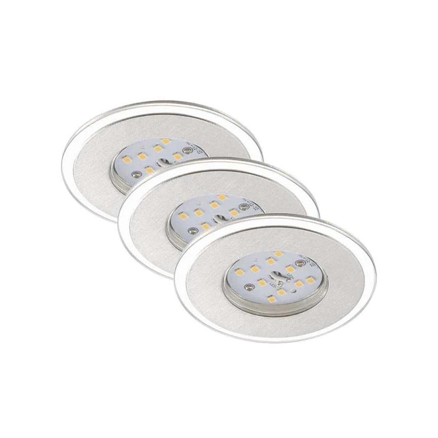 Briloner 7197-039-SADA 3x LED Stmívatelné koupelnové podhledové svítidlo LED/4,5W/230V IP44