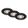Briloner - SADA 3x LED Koupelnové podhledové svítidlo LED/4,9W/230V IP44 černá