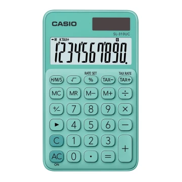 Casio - Kapesní kalkulačka 1xLR54 zelená
