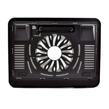 Chladící podložka pro notebook 1x ventilátor 1xUSB černá