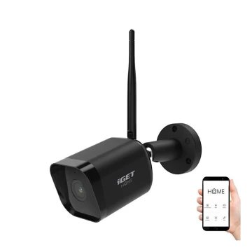 Chytrá venkovní kamera se senzorem Full HD 1080p 12V IP65 Wi-Fi Tuya černá