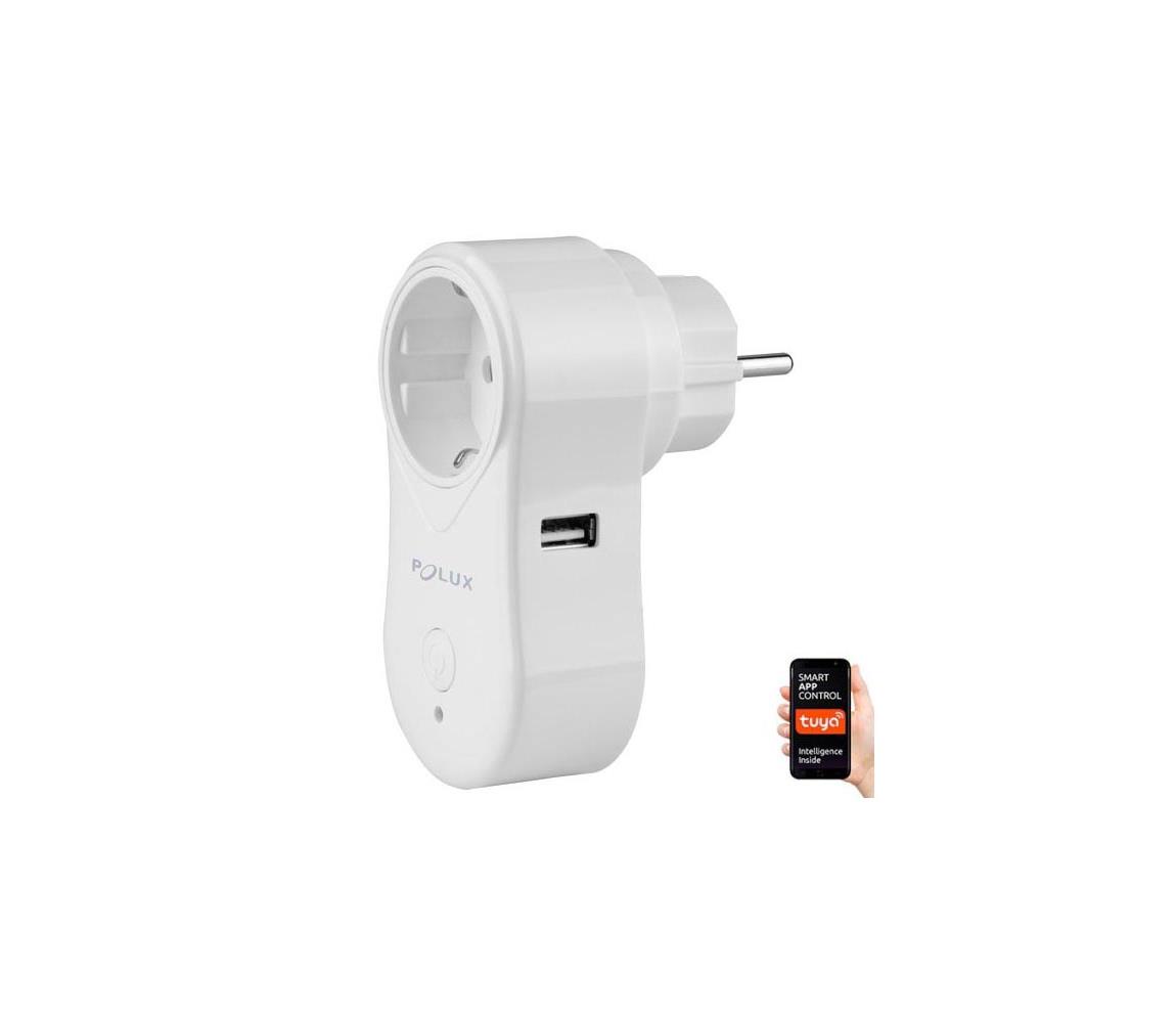 Polux Chytrá zásuvka SMART 3400W/230V Wi-Fi Tuya + USB SA1580