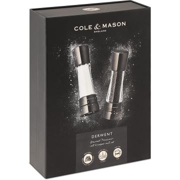 Cole&Mason - Sada mlýnků na sůl a pepř DERWENT 2 ks 19 cm antracit