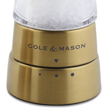 Cole&Mason - Sada mlýnků na sůl a pepř DERWENT 2 ks 19 cm zlatá
