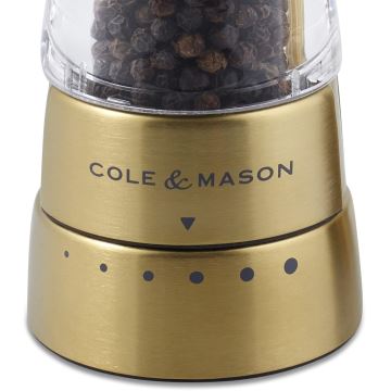 Cole&Mason - Sada mlýnků na sůl a pepř DERWENT 2 ks 19 cm zlatá