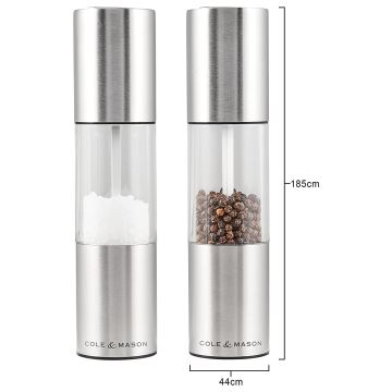 Cole&Mason - Sada mlýnků na sůl a pepř OSLO 2 ks 18,5 cm
