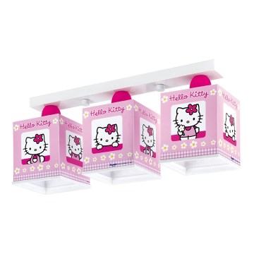 Dalber 63253 - Dětské stropní svítidlo HELLO KITTY 3xE27/60W/230V