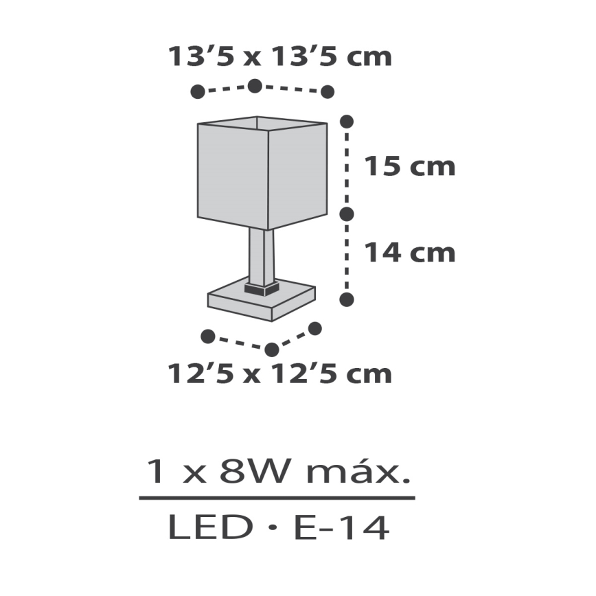 Dalber 63371 - Dětská lampička LITTLE PIXEL 1xE14/8W/230V