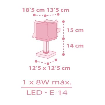 Dalber 64481 -  Dětská lampička LITTLE FRIENDS 1xE14/8W/230V