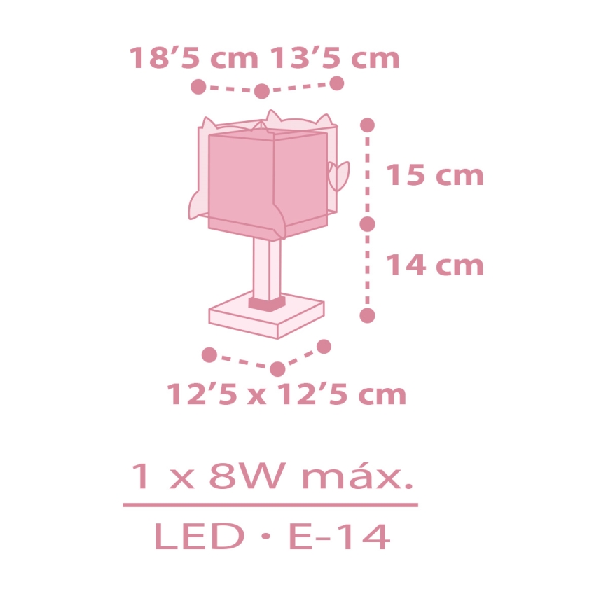 Dalber 64481 -  Dětská lampička LITTLE FRIENDS 1xE14/8W/230V