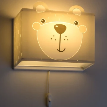 Dalber 64578 - Dětské nástěnné svítidlo LITTLE TEDDY 1xE27/60W/230V