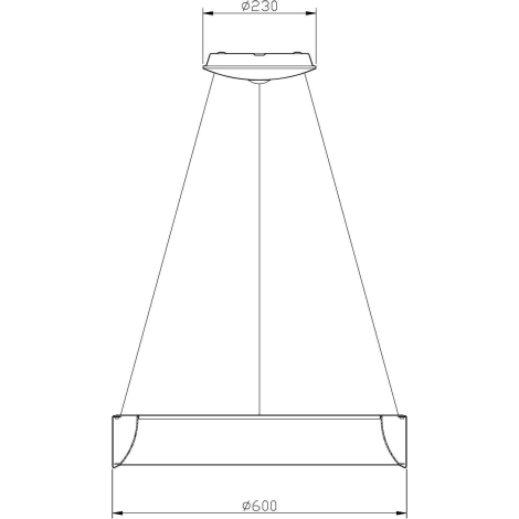 Deko-Light 342125 - LED Stmívatelný lustr na lanku SCULPTORIS LED/27W/230V 4000K pr. 60 cm