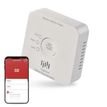 Detektor oxidu uhelnatého GoSmart 2xAA Wi-Fi Tuya