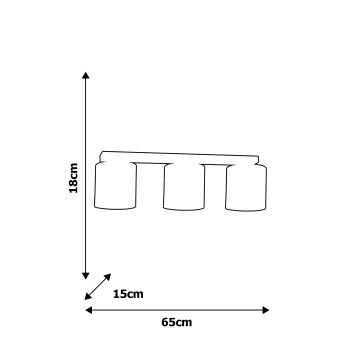 Dětské stropní svítidlo MARINE 3xE27/60W/230V