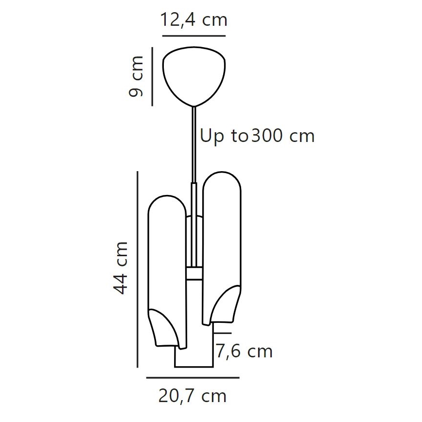 DFTP by Nordlux - Lustr na lanku ROCHELLE 3xGU10/15W/230V