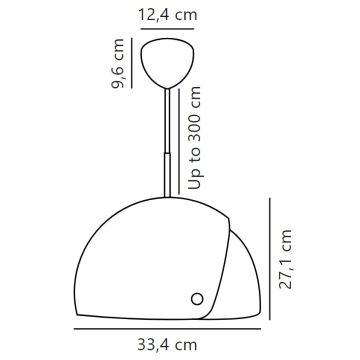 DFTP by Nordlux - Lustr na lanku s nastavitelným stínítkem ALIGN 1xE27/15W/230V bílá