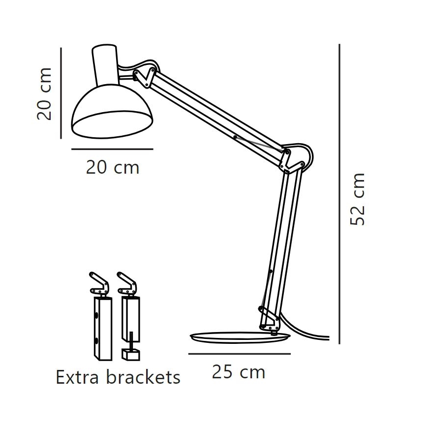 DFTP by Nordlux - Stolní lampa ARKI 1xE27/60W/230V černá