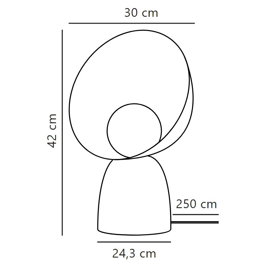 DFTP by Nordlux - Stolní lampa HELLO 1xE14/25W/230V šedá