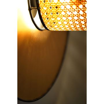 Duolla - Nástěnné svítidlo TOKYO RATTAN 1xE27/15W/230V zlatá/ratan