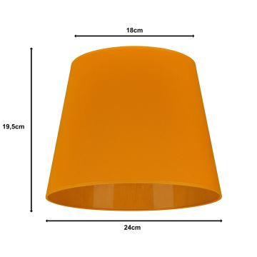 Duolla - Stínidlo CLASSIC M E27 pr. 24 cm žlutá