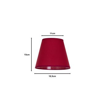 Duolla - Stínidlo SOFIA XS E14 pr. 18,5 cm červená