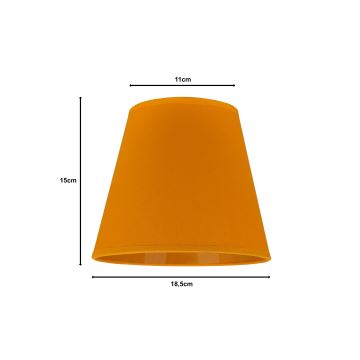 Duolla - Stínidlo SOFIA XS E14 pr. 18,5 cm žlutá