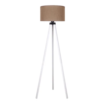 Duolla - Stojací lampa 1xE27/60W/230V hnědá/bílá