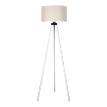 Duolla - Stojací lampa 1xE27/60W/230V krémová/bílá