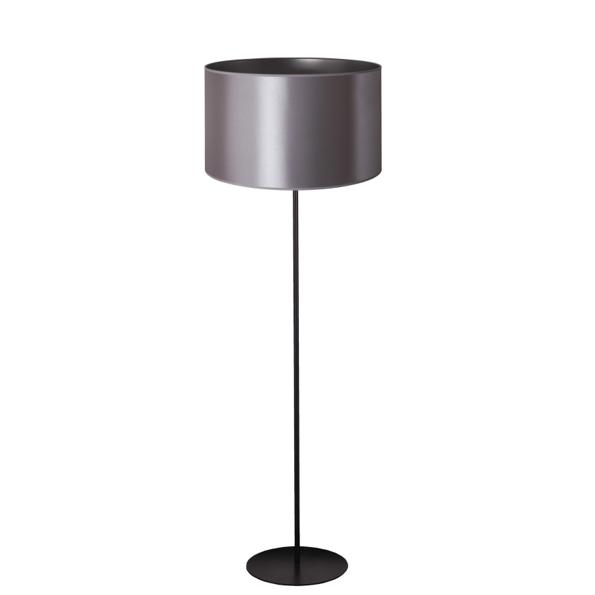 Duolla - Stojací lampa CANNES 1xE27/15W/230V 45 cm stříbrná/černá