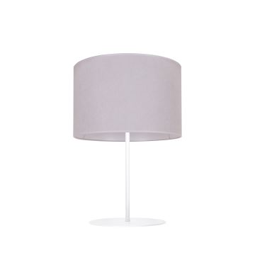 Duolla - Stolní lampa BRISTOL 1xE14/15W/230V šedá/bílá